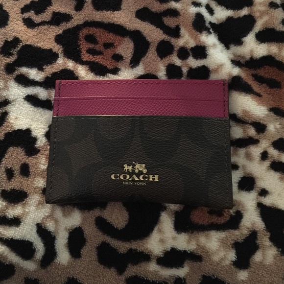 NWOT Coach Fuschia/pink/cranberry Signature