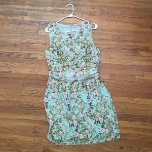 Mint floral dress