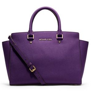 Michael Kors Saffiano Selma Satchel