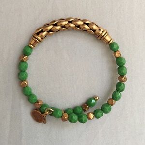 Green and Gold Alex and Ani Wrap
