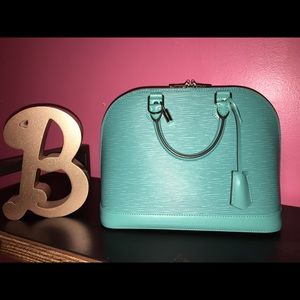 LV Alma PM Turquoise Epi