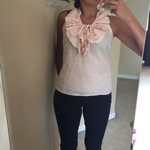Ann Taylor loft ruffle tank top