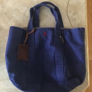 Denim polo Ralph Lauren tote