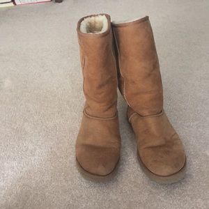 tan tall UGGS