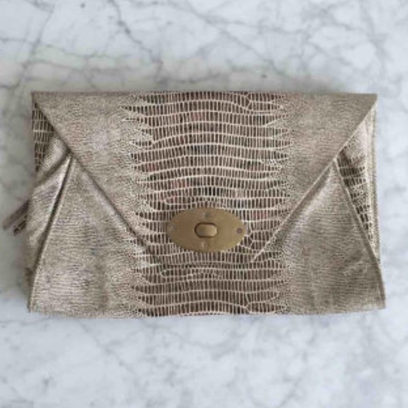 Zebra print clutch