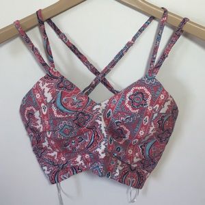 Multi cross tribal crop top💕❤️