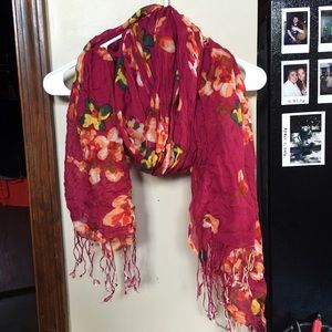 Fall/Winter Floral Print Scarf