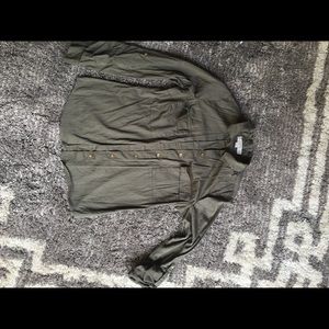 Michael Kors - olive green button up