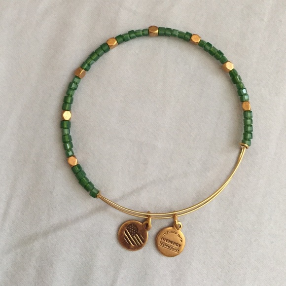 Alex and Ani green bracelet