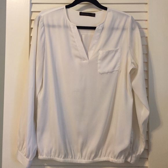 The Limited- Cream silky blouse