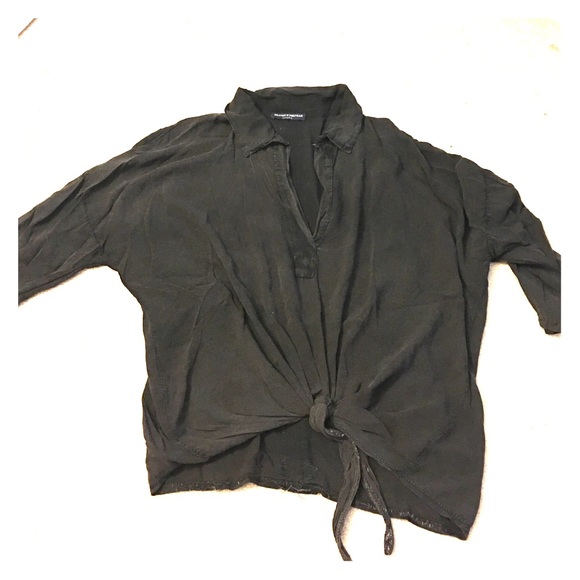 Black loose fit blouse