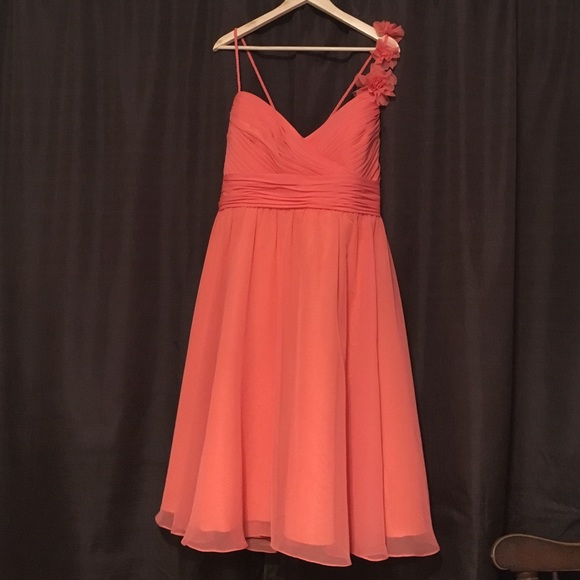 Coral bridesmaids dress size 18 - Picture 1 of 4