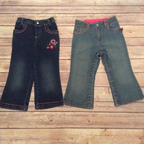 Bundle of 2 Pairs Girls Jeans Size 24 Months