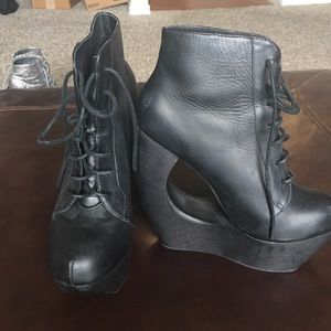 Jeffery Campbell Roxie wedges. Worn once.