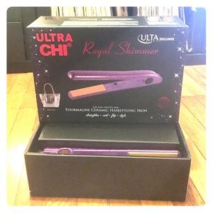 Ultra Chi Royal Shimmer Flat Iron with FREE tote