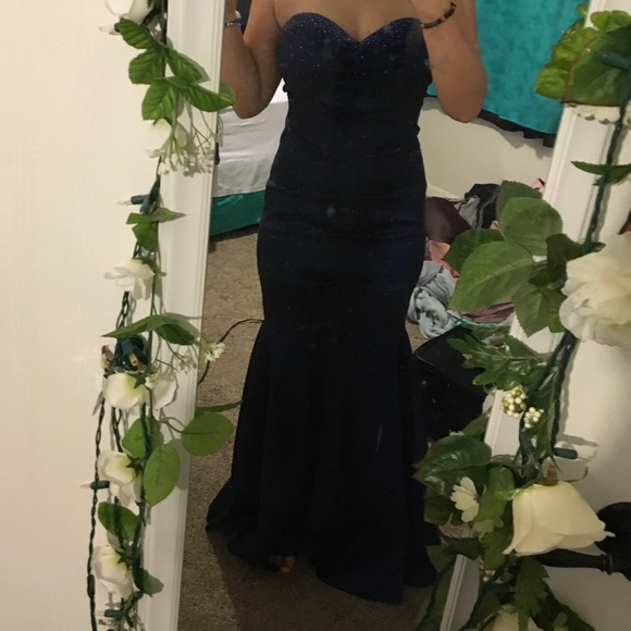 Blue dress
