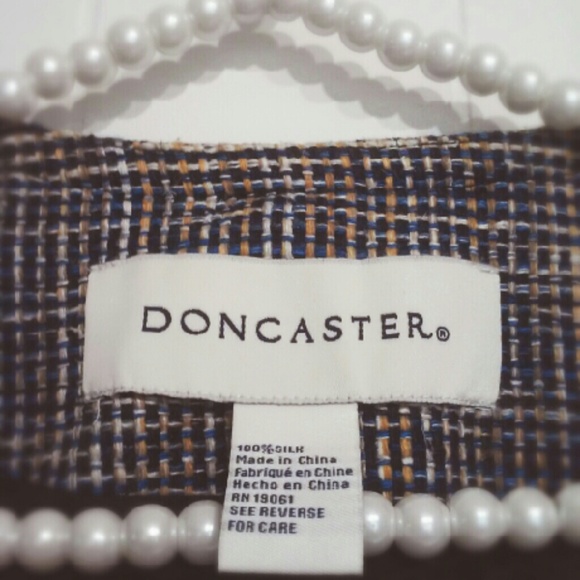 Navy Blue Tweed Jacket - Picture 3 of 3