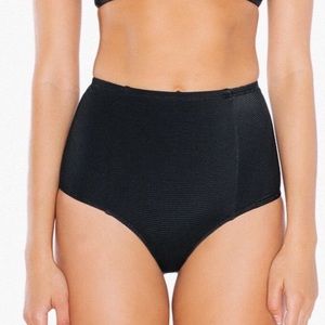 American Apparel high waisted ribbed bikini bottom