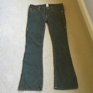 True Religion Army Green Cords