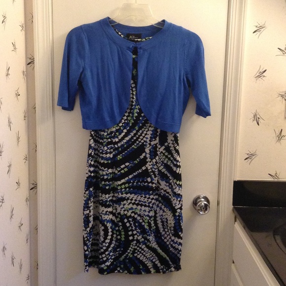 sleeveless dress w shrug