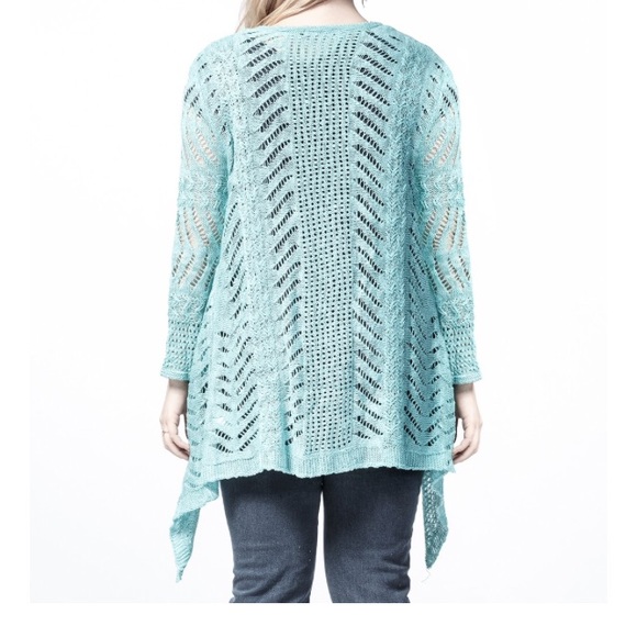 Point Zero Pontelle Open Front Cardigan Size 1X - Picture 2 of 3