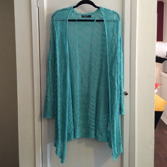 Point Zero Pontelle Open Front Cardigan Size 1X - Picture 3 of 3