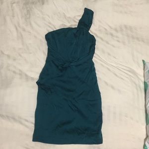 Banana Republic one-strap silk holiday dress