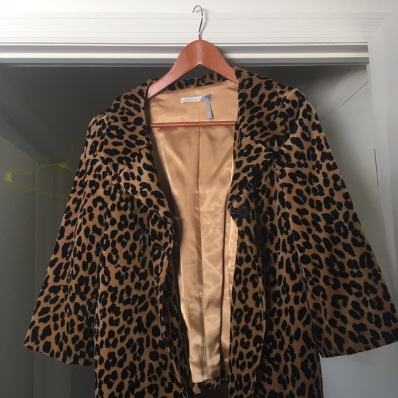 Faux leopard jacket