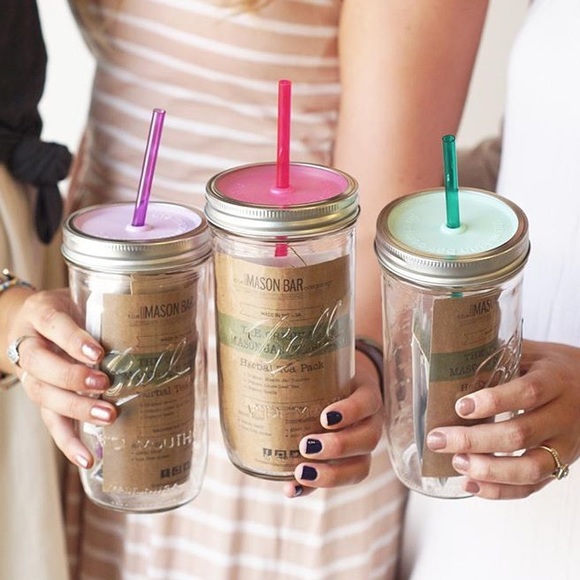 Mason Jar Glass Tumbler Cup