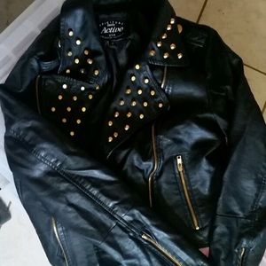 💣Black Leather Jacker💣