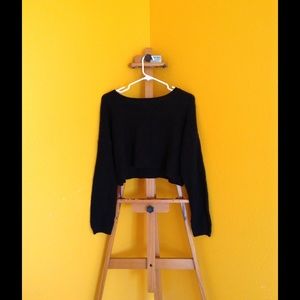 Urban outfitters- black cropped sweater