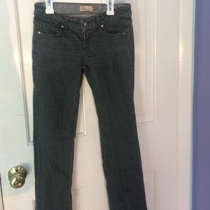 Grey Paige jeans. Straight leg. Size 25