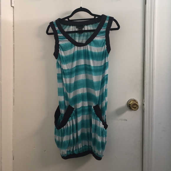 Marc Jacobs blue and white striped dress