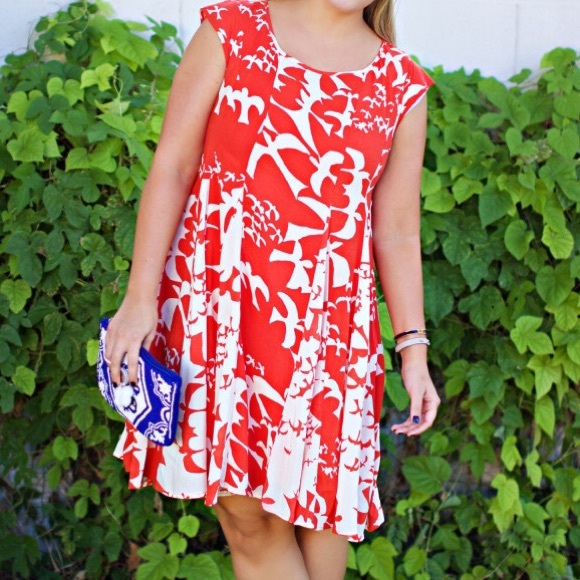 Orange anthro dress