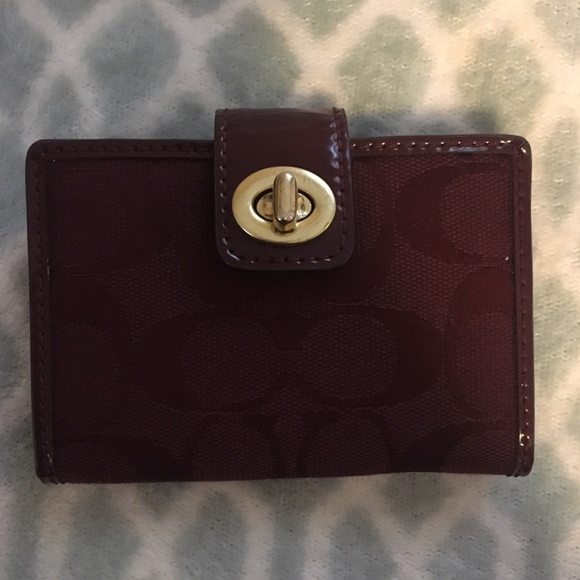 Merlot Coach Wallet - Picture 1 of 4