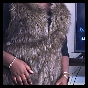 Faux fur vest NWT