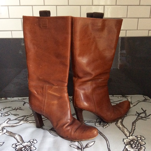 Tall Cognac Miu Miu boots