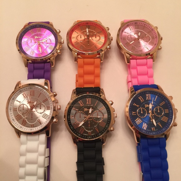 Gorgeous Geneva Silicone Watch. Choose your color!