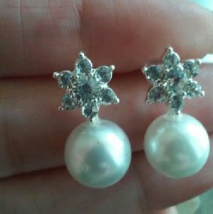 Pearl & Crystal Earrings