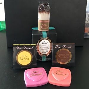 Too Faced Deluxe Bronzers, Blushes, & Flatbuki Set