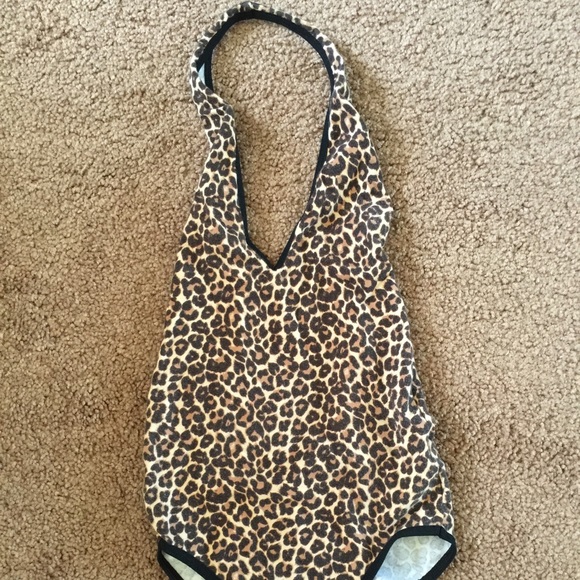 American Apparel leopard leotard/one piece