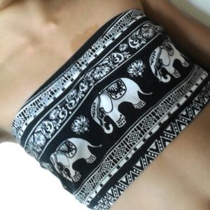 Tilly's Women's Elephant Pattern Bandeau