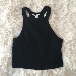 #25 👚Black Cotton Crop Top👚