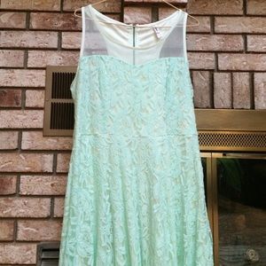 Lacey mint dress