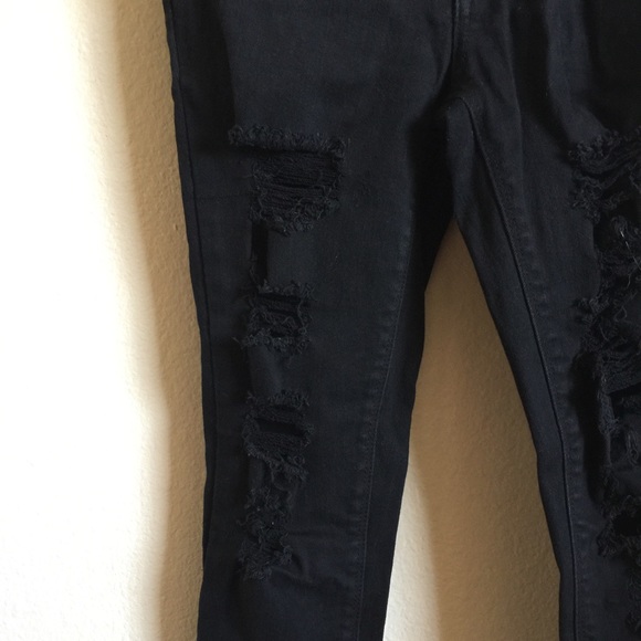 Kylie and Kendall Black Ripped Jeans