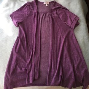 Purple Open front cardigan SO SOFT