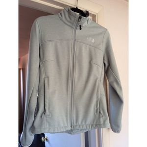 Soft shell North Face zip up jacket