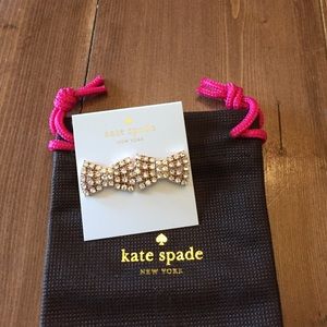 Kate Spade sparkling bow studs. NWT