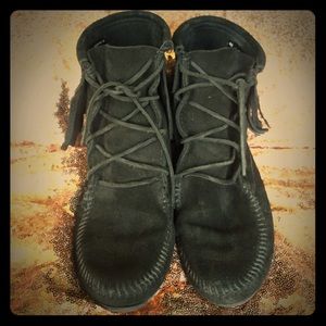 Black moccasin Booties