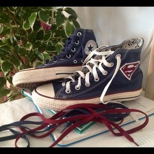 NWOT Converse High-Top Sneakers Superman Edition